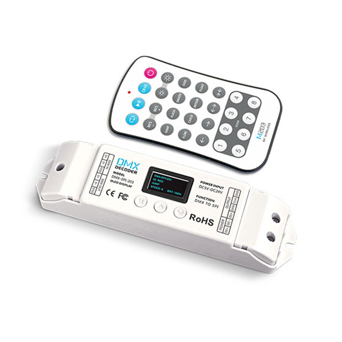DC5~24V DMX-SPI Decoder DMX-SPI-203 DC5~24V DMX-SPI Decoder DMX-SPI-203